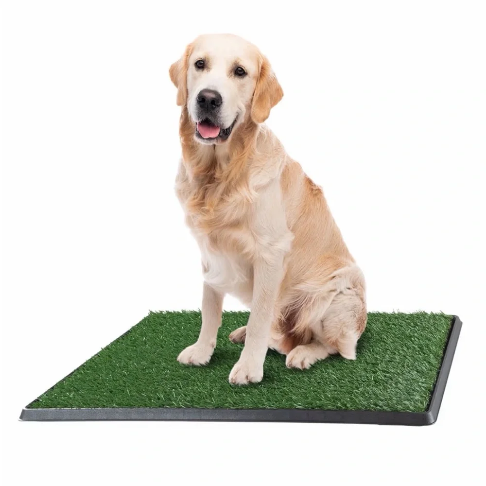 Pet🐩Potty Trainer Easy Clean Indoor/Outdoor Tray w Reusable Grass 🐕‍🦺20”x30”